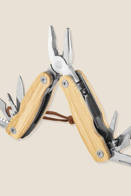 Goya 52536 - Stainless Steel & Bamboo 9-Function Multitool GAURI