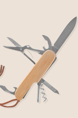 Goya 52537 - 7-Function Stainless Steel Bamboo Multifunction Knife KUBI