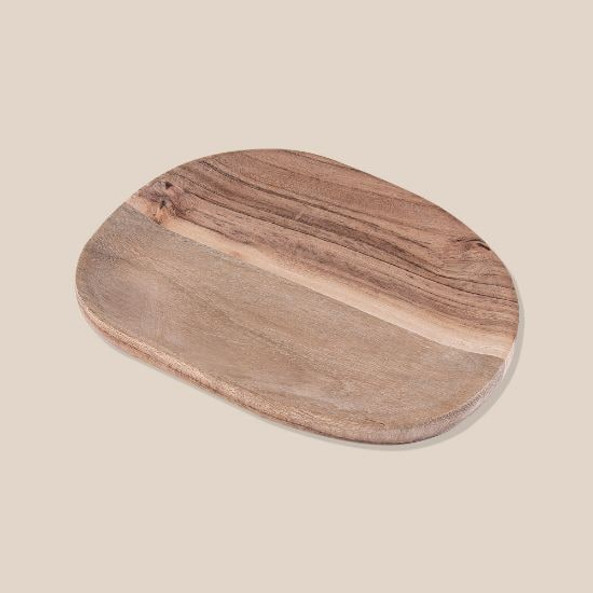 Goya 52552 - Acacia Wood Oval-Shaped Serving Tray IZARO