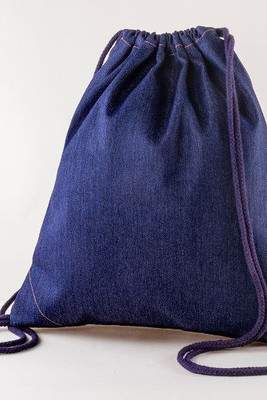 Goya 53005 - Sac à dos coton et denim recyclé avec cordon NASHVILLE