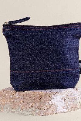 Goya 53007 - Recycled Cotton Denim Toilet Bag with Zipper NASHVILLE