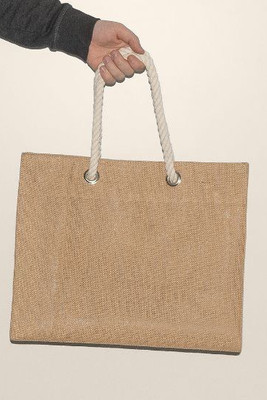 Goya 53000 - Laminated Jute Bag with Long Handles TOTEM