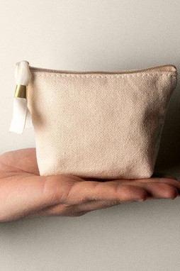 Goya 53023 - Recycled Cotton Purse with Gold Tab ARGENT