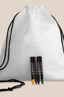 Goya 53040 - RPET Nonwoven String Backpack with Crayons STROLL