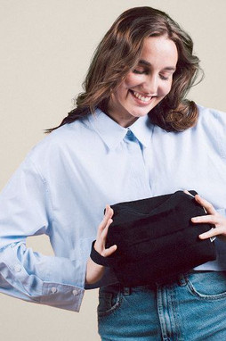 Goya 53546 - Black Fairtrade Cotton Toilet Bag PIER