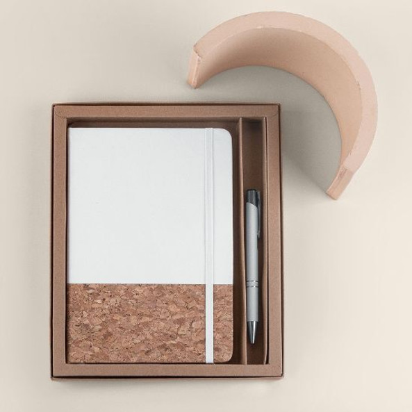 Goya 53590 - Cork Notebook and Rubber Pen Set ECLIPSE
