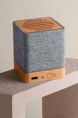 Goya 53582 - Draadloze Bluetooth 5.0 Speaker, Bamboe & RPET IVY