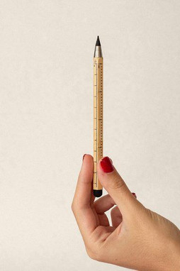 Goya 53570 - Bamboo Multifunction Hexagonal Pencil with Ruler TAATAHI