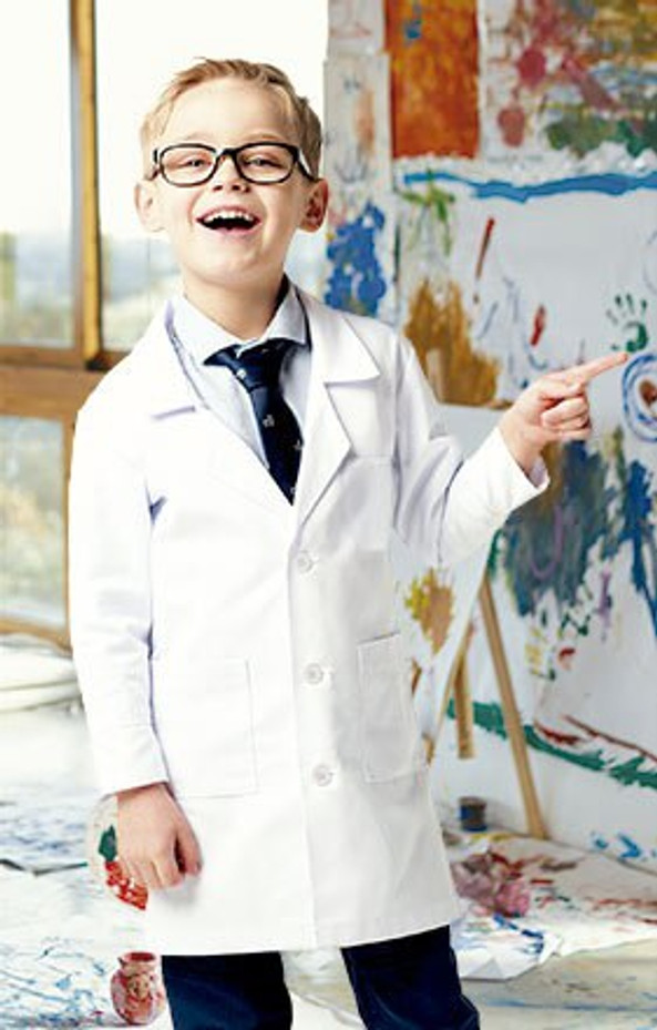 Valento BTVACHA - Kids Lab Coat CHALK