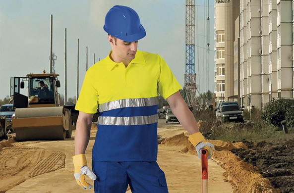 Valento POVABUI - Hi-Vis Polo Shirt BUILD