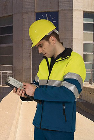 Valento CQVASTO - Hi-Vis Softshell Jacke STORM