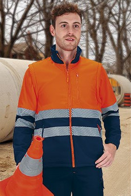 Valento CQVAWHE - Hi-Vis Softshell Jacket WHEELO