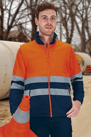 Valento CQVAWHE - Veste softshell haute visibilité WHEELO