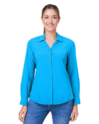 Core365 CE510LW - Ladies Ultra UVP® Long-Sleeve Marina Shirt