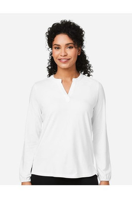 Devon & Jones DP122W - Ladies Raleigh Half-Placket Knit Top