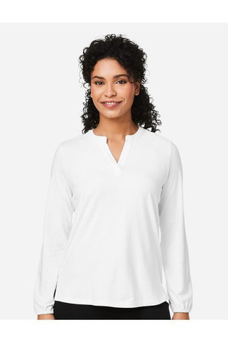 Devon & Jones DP122W - Ladies Raleigh Half-Placket Knit Top