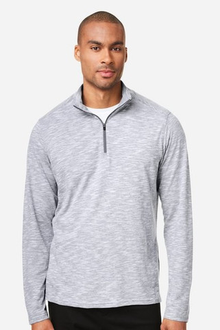 North End NE415 - Mens Eclipse Jacquard Quarter-Zip