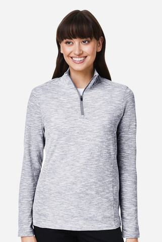 North End NE415W - Ladies Eclipse Jacquard Quarter-Zip