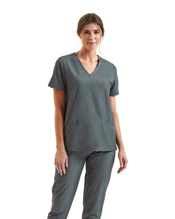 Onna By Premier NN310 - Ladies Invincible V-Neck Stretch Scrub Top