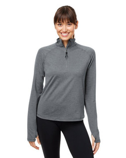 Glyder PDP8023 - Ladies Marbled Jersey Fairway Quarter-Zip