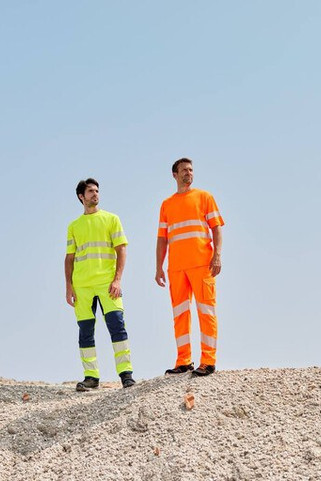 VELILLA V30310 - STRETCH TROUSERS WITH KNEE PADS AND REFLECTIVE STRIPES