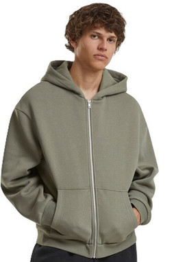 BUILD YOUR BRAND BY285 - FLUFFY ZIP HOODY