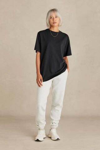 Original Favorites OF-HWTEE - Camiseta de algodón orgánico negro de peso pesado