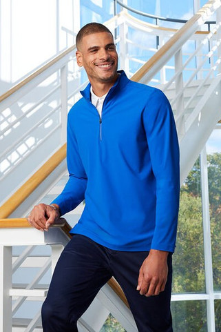 Devon & Jones DG410 - Crownlux Performance® Mens Windsor Welded Quarter-Zip