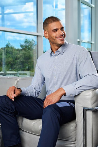 Devon & Jones DG537 - Crownlux Performance® Mens Microstripe Shirt