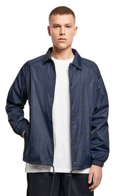 BUILD YOUR BRAND BY128 - Versatile Nylon Coach Jacket with Elastic Features