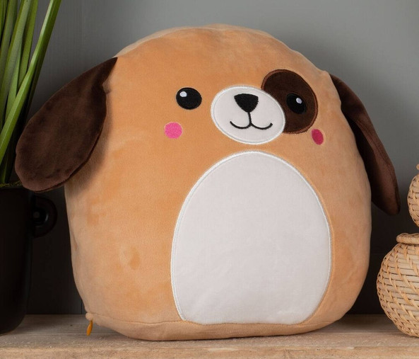 MUMBLES MM803 - Cuddly Embroidered Plush Dog Toy with Removable Stuffing