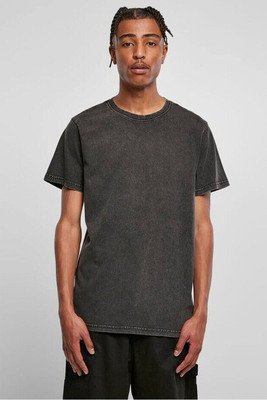 BUILD YOUR BRAND BY190 - ACID WASHED ROUND NECK TEE