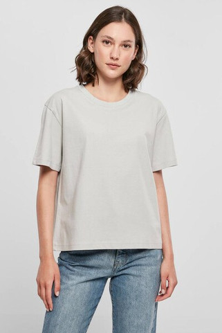 BUILD YOUR BRAND BY211 - Womens Oversized Cotton Casual Tee