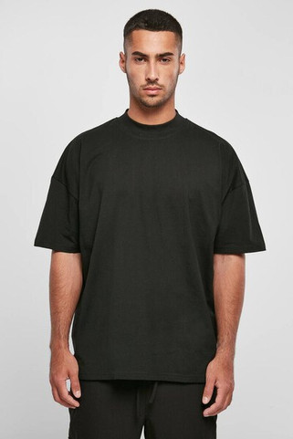 BUILD YOUR BRAND BY230 - OVERSIZED MOCK NECK TEE