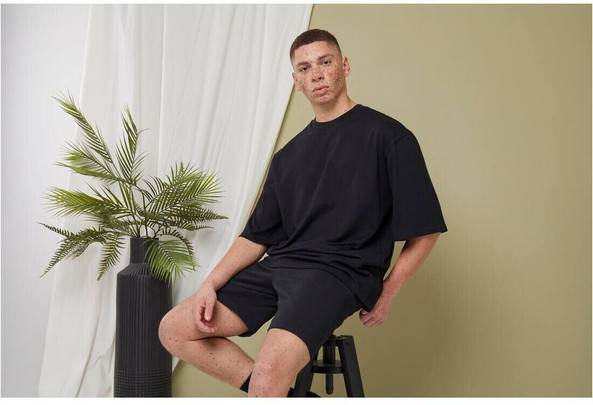 BUILD YOUR BRAND BY256 - OVERSIZED SLEEVE TEE