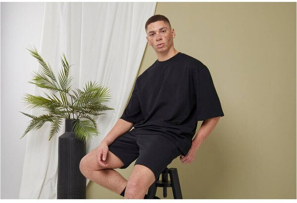 BUILD YOUR BRAND BY256 - OVERSIZED SLEEVE TEE