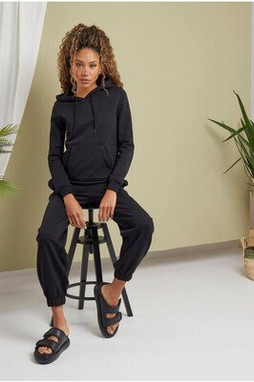 BUILD YOUR BRAND BY265 - LADIES HIGH WAIST BALLON SWEAT PANTS