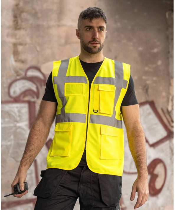 KORNTEX KX235 - Multifunktionale Sicherheitsweste mit Taschen