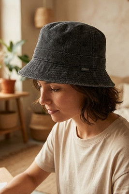 FLEXFIT 5003DB - Trendig Denim Hatt med Dekorativa Söm