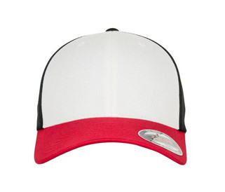FLEXFIT 6277TT - Stylish Tricolour Fitted Cap with Preformed Visor