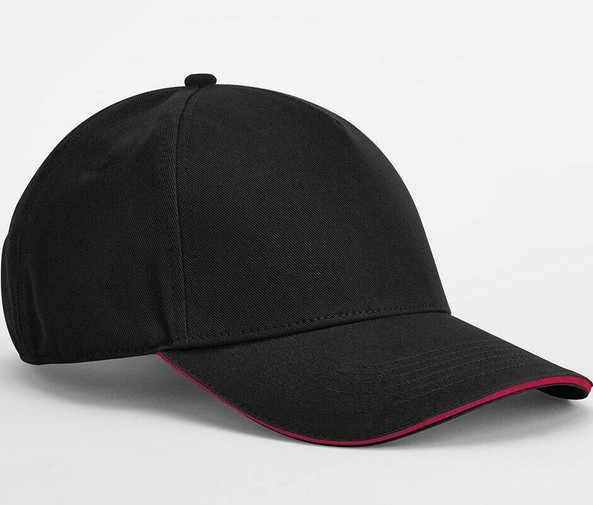 BEECHFIELD BF825C - Eco-Friendly Organic Cotton 5 Panel Cap with Contrast Peak