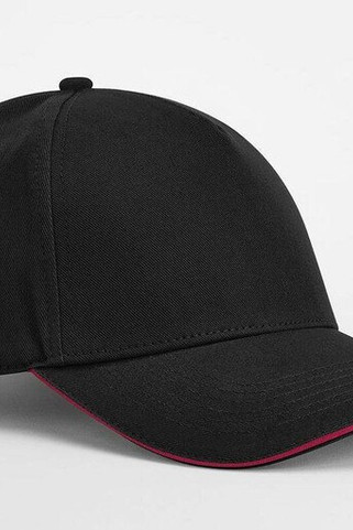 BEECHFIELD BF825C - Mütze aus Bio-Baumwolle mit Paspel