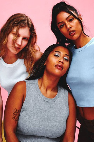 Bella+Canvas BE1013 - KVINNORS MIKRO RIBB MUSKEL C