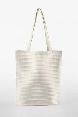 WESTFORD MILL WM251 - Tote de Algodão Orgânico Listrado