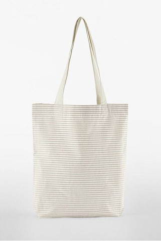WESTFORD MILL WM251 - STRIPED ORGANIC COTTON TOTE