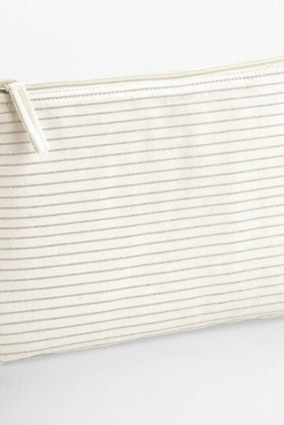 WESTFORD MILL WM253 - STRIPED ORGANIC COTTON ACCESSORY POUCH