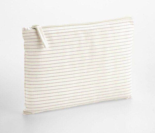 WESTFORD MILL WM253 - Pochette Accessoire en Coton Bio Rayé Élégant