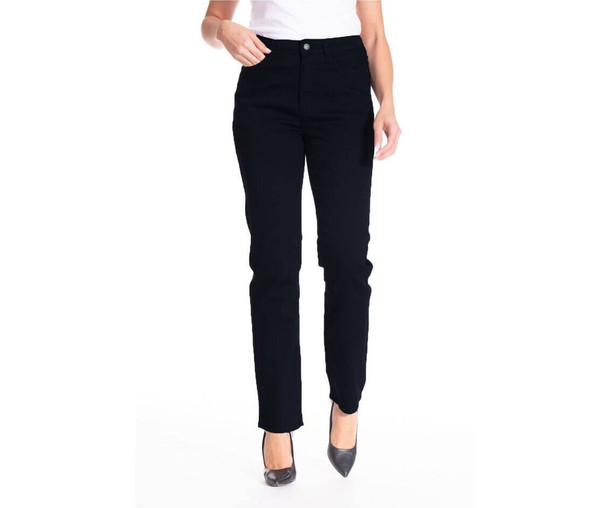 RICA LEWIS RL603 - Schwarze Stretch-Jeans mit Hohem Bund