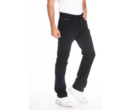 RICA LEWIS RL705 - Jean Coupe Droite en Denim Noir Classique