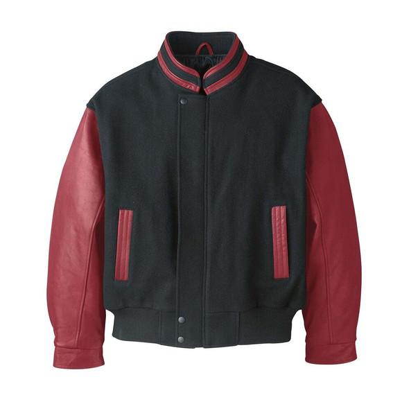 Canada Sportswear Genuine L00227 - Graduate Manteau En Melton Et Cuir